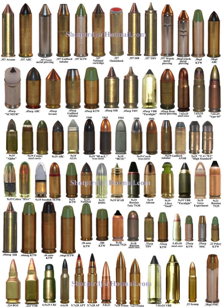 Jolie serie Exotic-Handgun-Ammunition-Ammo