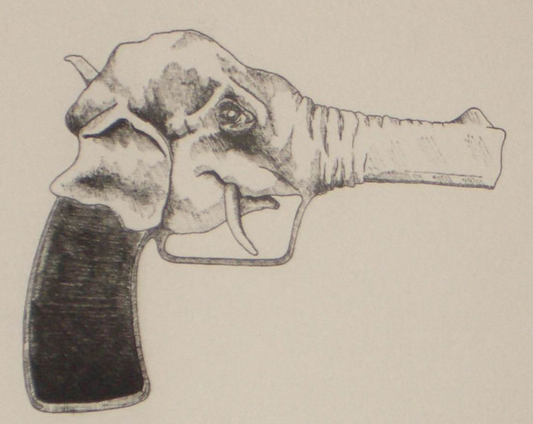 Elephant-Gun-Sketch-Drawing